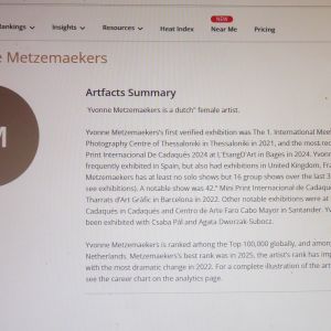 Art facts, zie internet